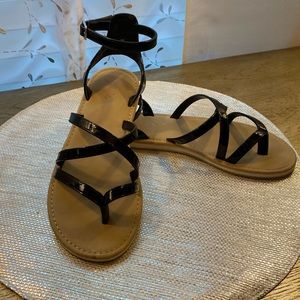 STRAPPY BLACK SANDALS for GIRLS